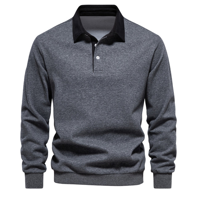 Minh | Classic Collar Polo Sweater for Men