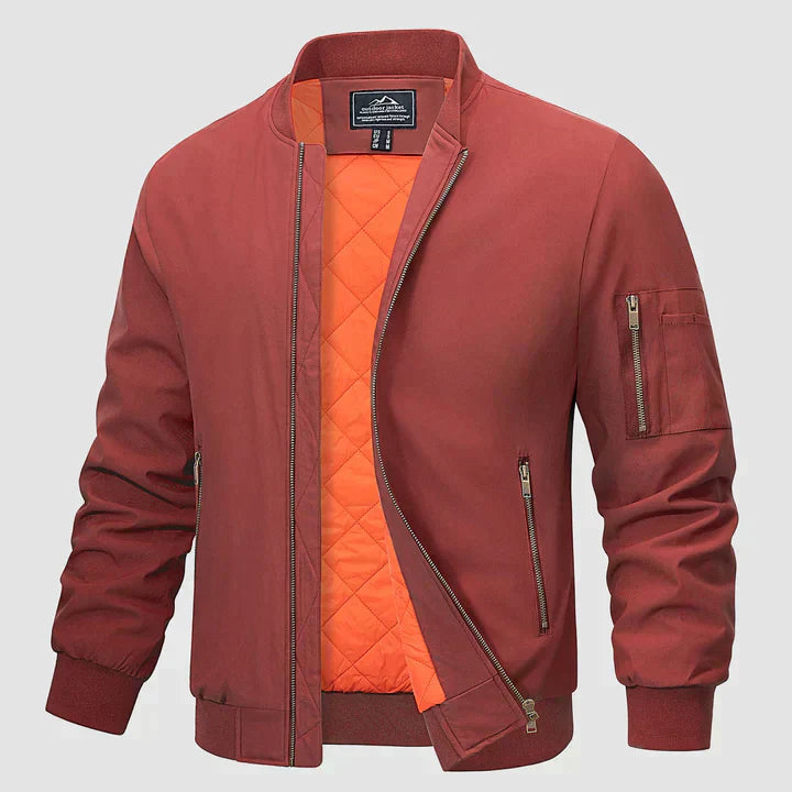 Kalani | Classic Bomber Jacket with Ribbed Cuffs for Men