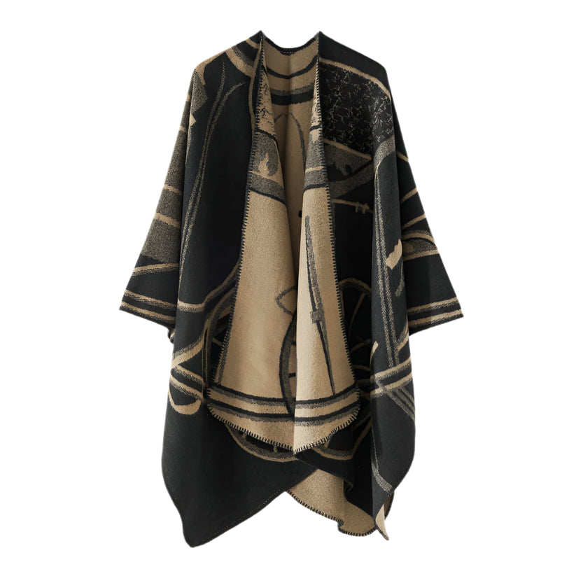 Patterned Knit Cape