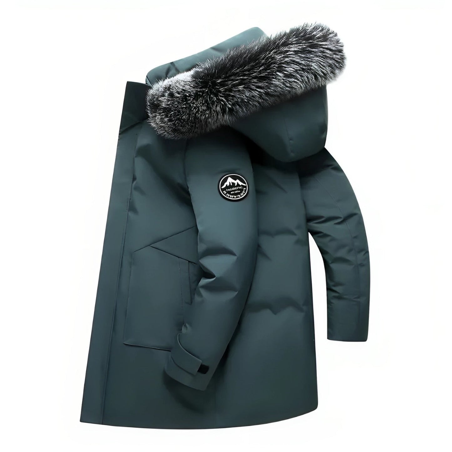 Justin | Hooded Winter Jacket with Soft Collar for Men