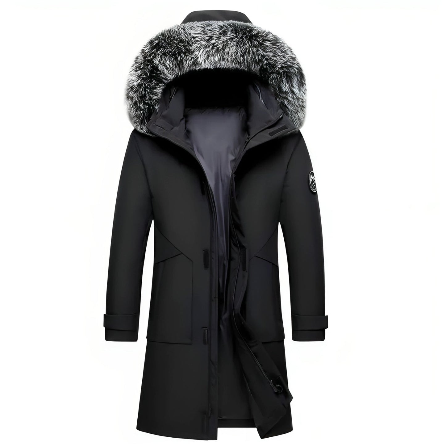 Justin | Hooded Winter Jacket with Soft Collar for Men
