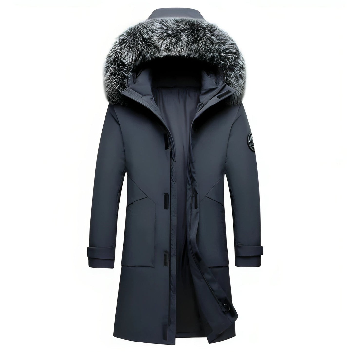 Justin | Hooded Winter Jacket with Soft Collar for Men