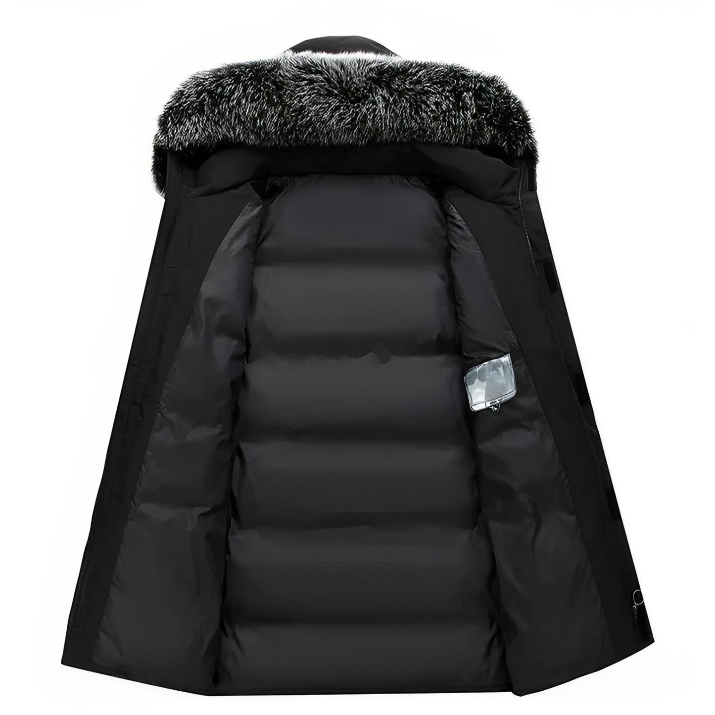 Justin | Hooded Winter Jacket with Soft Collar for Men