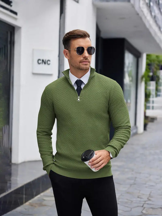 Brixton | Stylish Italian Zip Sweater for Men