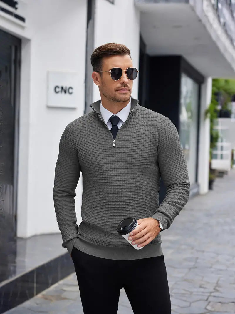 Brixton | Stylish Italian Zip Sweater for Men