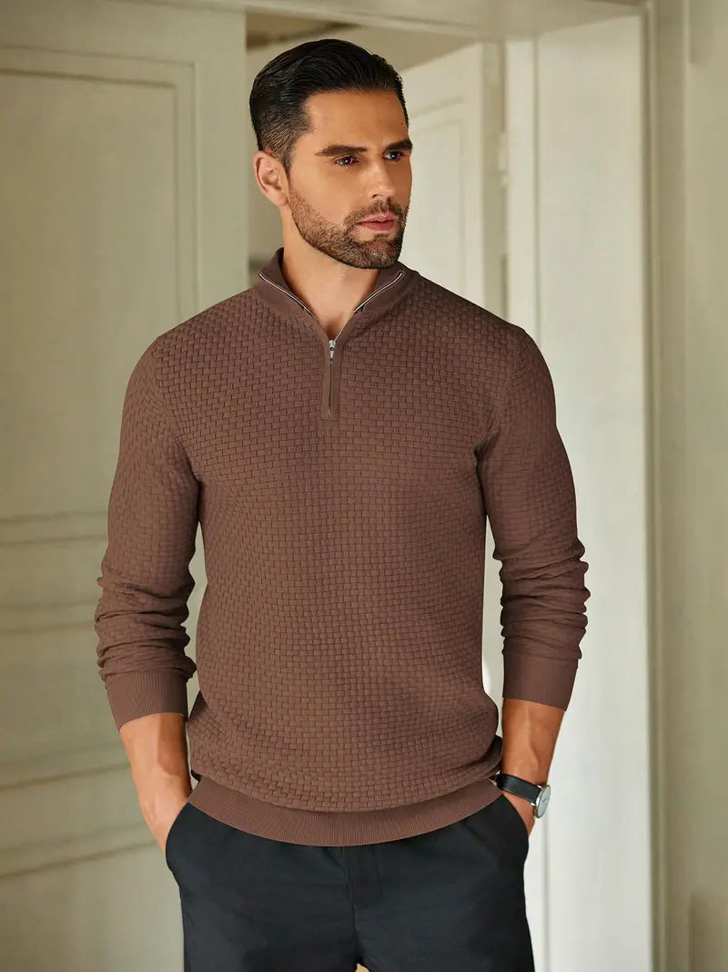 Brixton | Stylish Italian Zip Sweater for Men