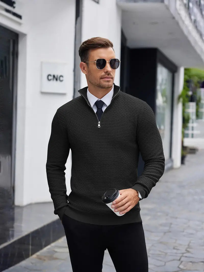 Brixton | Stylish Italian Zip Sweater for Men