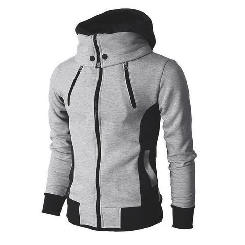 Vincenzo | Zip-Up Hooded Jacket with Adjustable Hood for Men