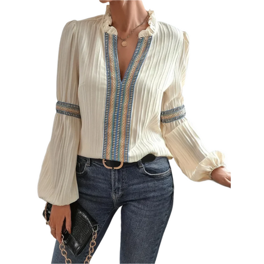 Embroidered Boho Blouse