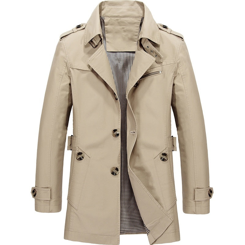 Vishnu | Men's Classic Double Breasted Trench Coat