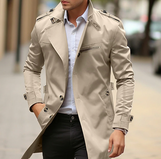 Kain | Men's Premium Spring Trench Coat with a Tailored Look