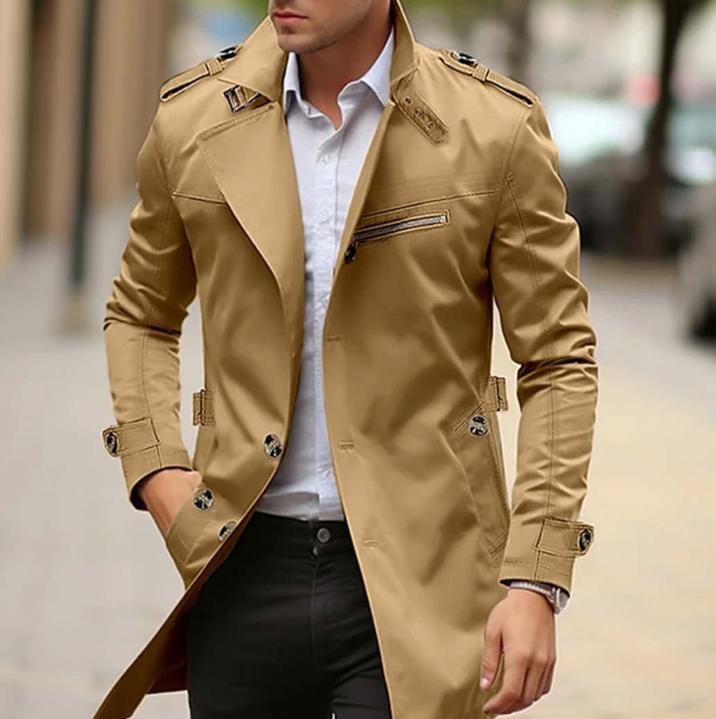 Kain | Men's Premium Spring Trench Coat with a Tailored Look