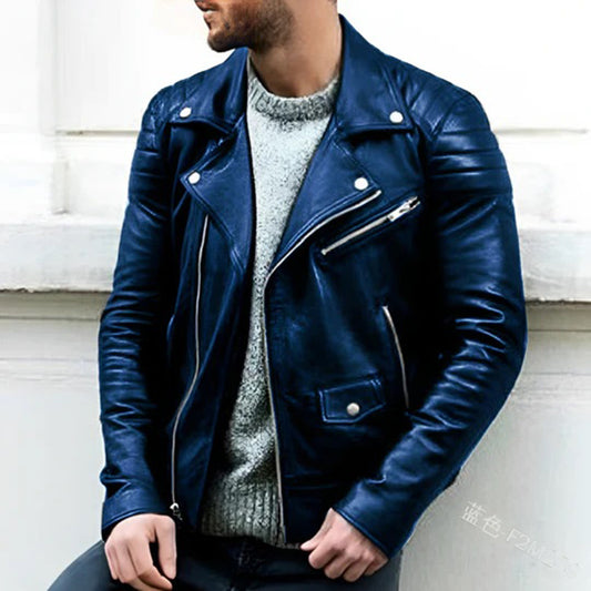 Tate | Classic Biker Jacket for Men