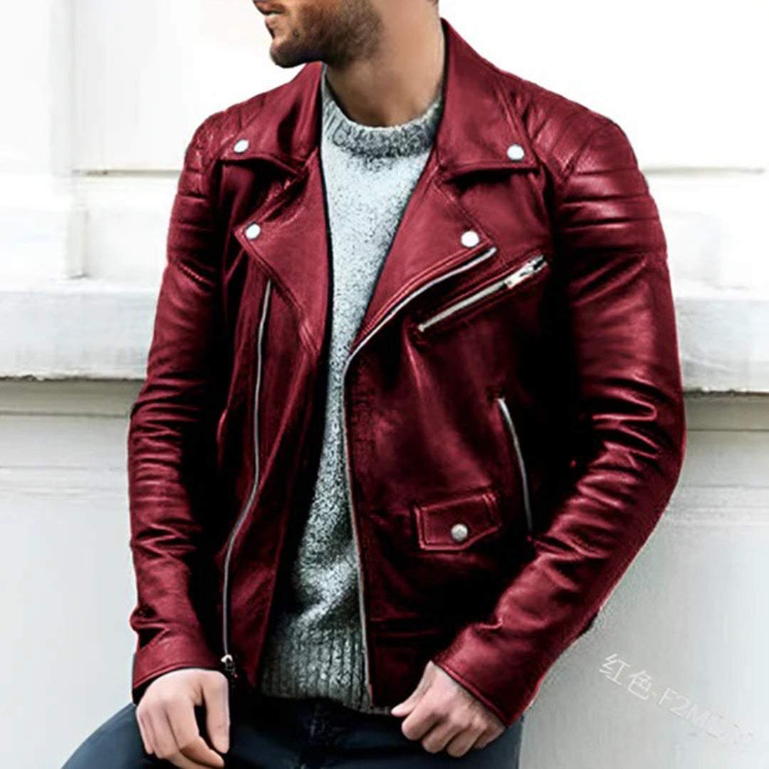Tate | Classic Biker Jacket for Men