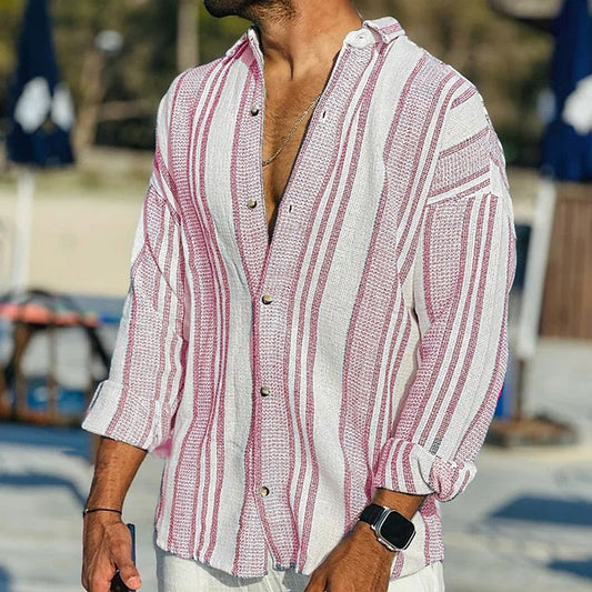 Edric | Sophisticated Linen Shirt with Slim Fit for Men