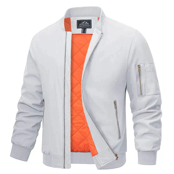 Kalani | Classic Bomber Jacket with Ribbed Cuffs for Men