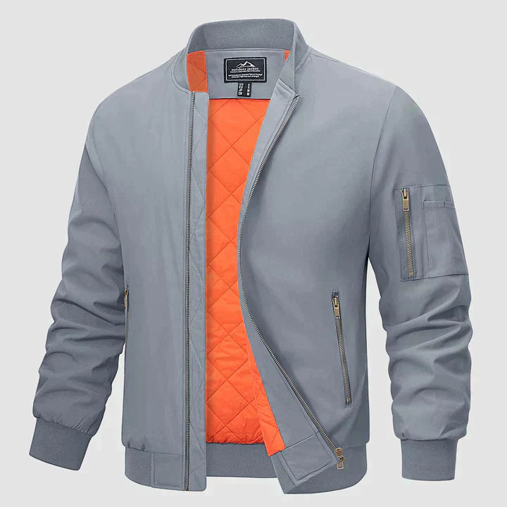 Kalani | Classic Bomber Jacket with Ribbed Cuffs for Men