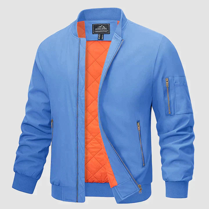 Kalani | Classic Bomber Jacket with Ribbed Cuffs for Men