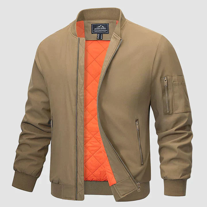Kalani | Classic Bomber Jacket with Ribbed Cuffs for Men