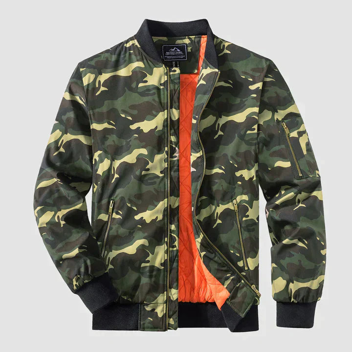 Kalani | Classic Bomber Jacket with Ribbed Cuffs for Men