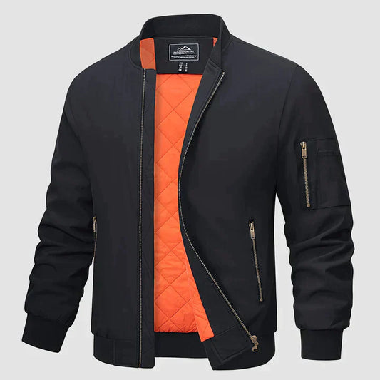 Kalani | Classic Bomber Jacket with Ribbed Cuffs for Men