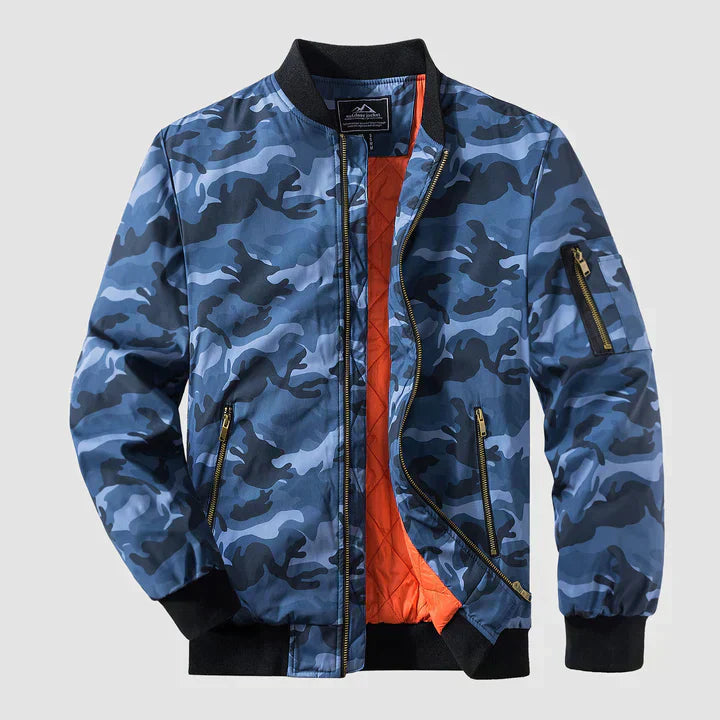 Kalani | Classic Bomber Jacket with Ribbed Cuffs for Men