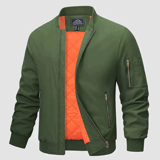 Kalani | Classic Bomber Jacket with Ribbed Cuffs for Men