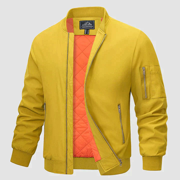 Kalani | Classic Bomber Jacket with Ribbed Cuffs for Men