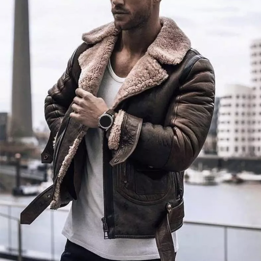 Saleh | Stylish Winter Jacket with High Collar for Men