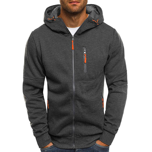 Weston | Stylish Hooded Sweater with Zip for Men