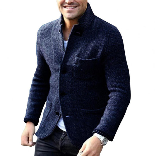 Yoeasy | Casual Blazer Collar Knit Cardigan for Men