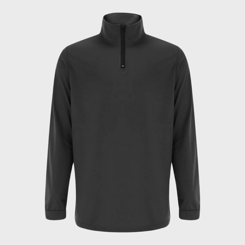 Derick | Zip-Up Sweater with Ribbed Cuffs for Men