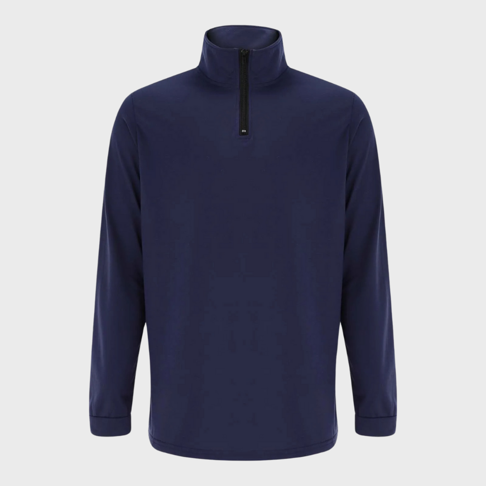 Derick | Zip-Up Sweater with Ribbed Cuffs for Men