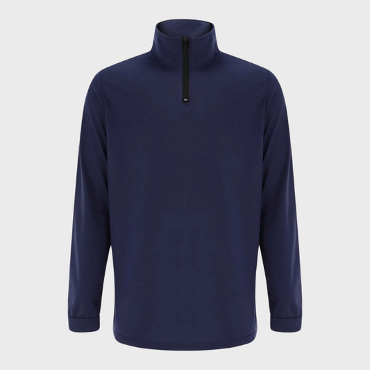 Derick | Zip-Up Sweater with Ribbed Cuffs for Men