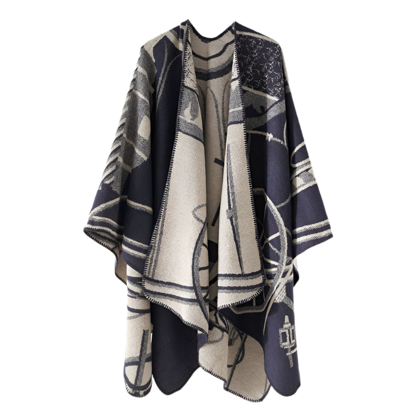 Patterned Knit Cape