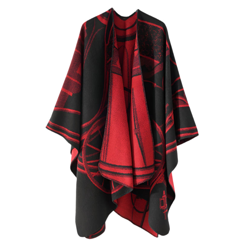 Patterned Knit Cape