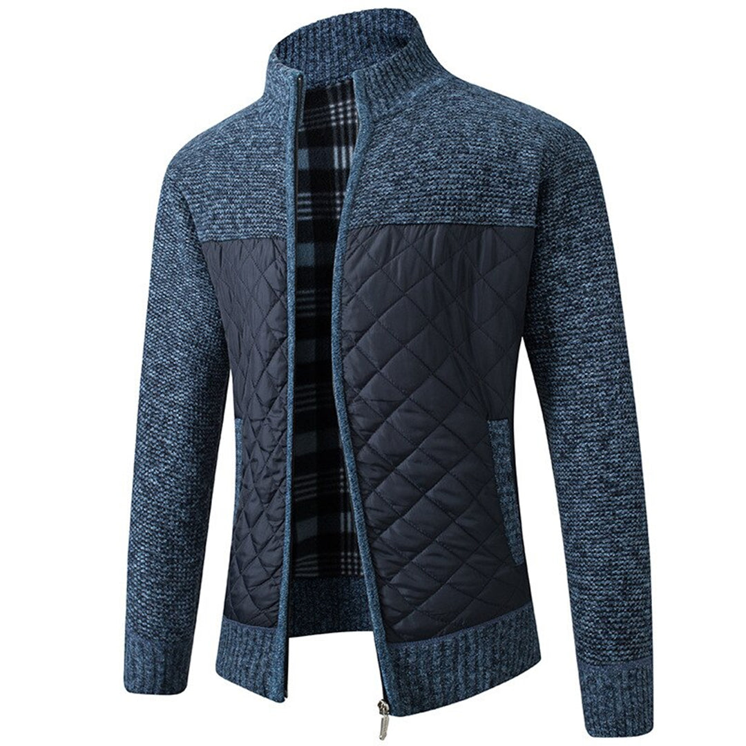 Yohan | Warm Winter Jacket with Patchwork for Men