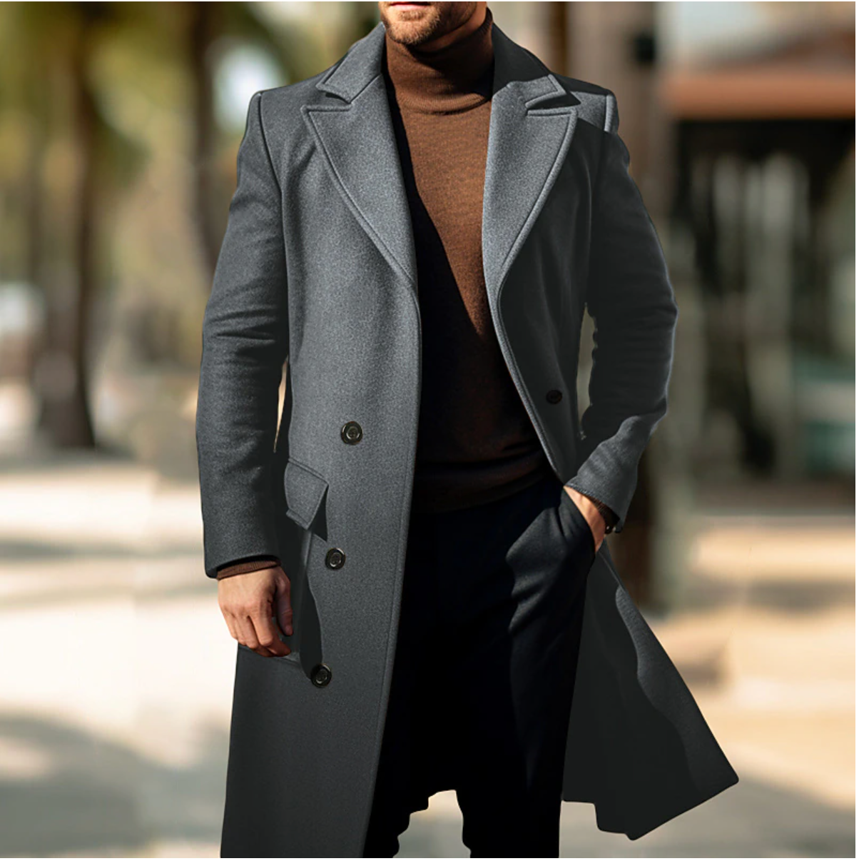 Eesa | Modern Stylish Long Coat for Men