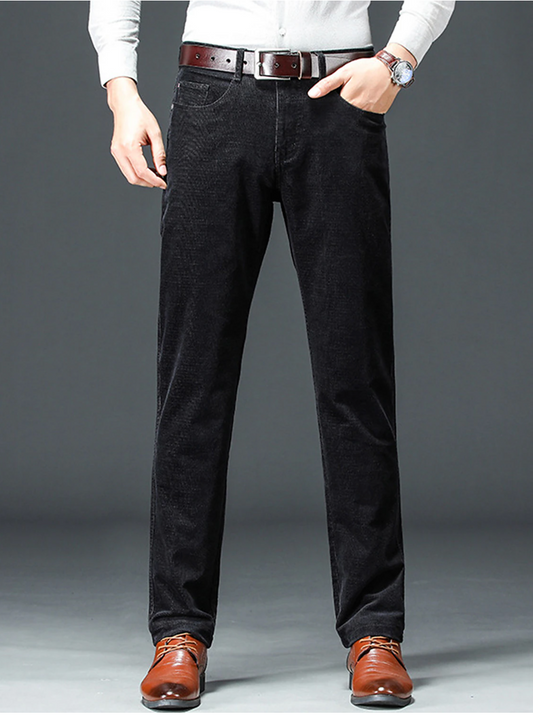 Ariyan | Corduroy Trousers with Classic Fit for Men