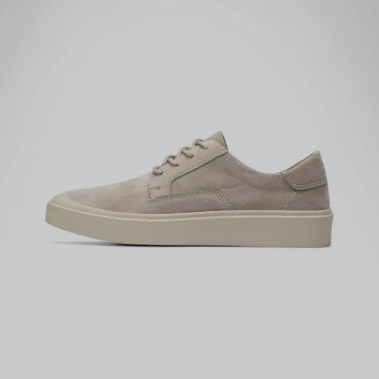Minimal Suede Lace-Up Sneakers