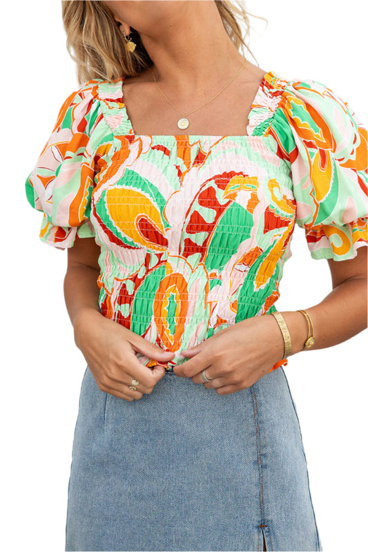 Nia | Off-Shoulder Smocked Top