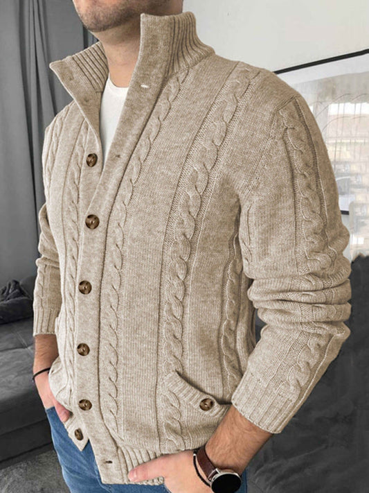 Syed | Men's Modern Cardigan with Collar