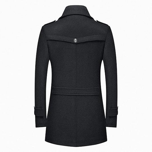 Reynard | Stylish Black Long Coat for Men